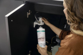 Смеситель для кухни Hansgrohe Aqittura M91 FilterSystem 240 однорычажный сталь 76802800