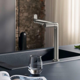 Смеситель для кухни Hansgrohe Aqittura M91 SodaSystem 240 однорычажный стартовый набор нержавеющая сталь 76810800