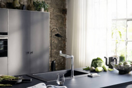 Змішувач для кухні Hansgrohe Aqittura M91 SodaSystem 240 одноважільний стартовий набір хром 76837000