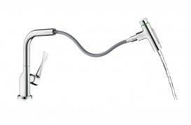 Змішувач для кухні Hansgrohe Axor Citterio з витяжним душем хром 39862000