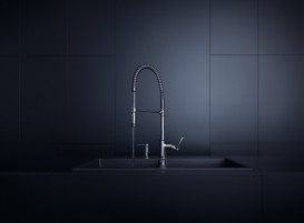 Змішувач для кухні Hansgrohe Axor Montreux Semi-Pro Eco з висувною лійкою хром 16585000