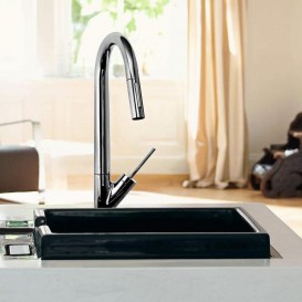 Смеситель для кухни Hansgrohe Axor Starck с выдвижным изливом хром 12800000