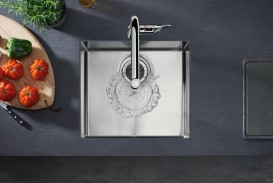 Смеситель для кухни Hansgrohe Metris M71 320 2jet с вытяжным изливом однорычажный хром 73801000
