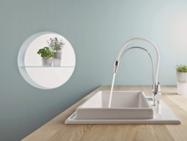 Змішувач для кухні Kludi Bingo Star змішувач білий висувною виливши 428590578