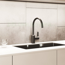 Змішувач для кухні Kludi Bingo Star з висувною лійкою чорний матовий 428513978