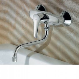 Смеситель для кухни Kludi Tercio однорычажный настенный хром 389640575