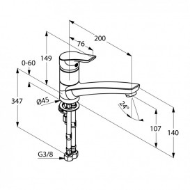 Змішувач для кухні Kludi Tercio змішувач хром 389430575