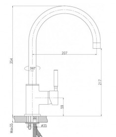 Змішувач для кухні Koller Pool Design Plus змішувач латунь хром DS0100