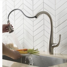 Смеситель для кухни Kraus Ansel однорычажный нержавеющая сталь KPF-1675SFS