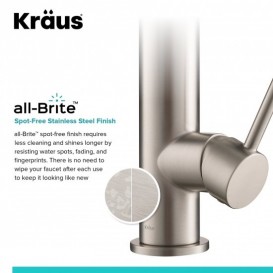 Смеситель для кухни Kraus Artec Pro однорычажный нержавеющая сталь KPF-1603SFS