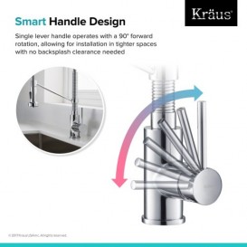 Смеситель для кухни Kraus Bolden пружинный нержавеющая сталь KPF-1610SS