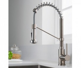 Смеситель для кухни Kraus Bolden пружинный нержавеющая сталь KPF-1610SS