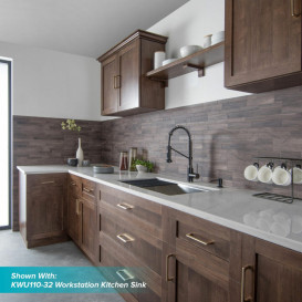 Змішувач для кухні Kraus Bolden з висувною лійкою чорний графіт KPF-1610MBSB