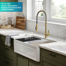 Змішувач для кухні Kraus Britt під фільтр латунь золото KFF-1691BG