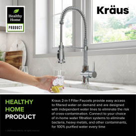 Смеситель для кухни Kraus Britt под фильтр латунь хром KFF-1691CH