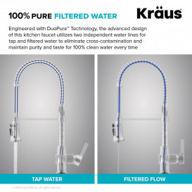 Смеситель для кухни Kraus Britt под фильтр латунь хром KFF-1691CH