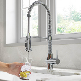 Смеситель для кухни Kraus Britt под фильтр латунь хром KFF-1691CH