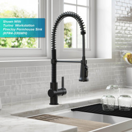 Змішувач для кухні Kraus Britt під фільтр латунь чорний KFF-1691MB