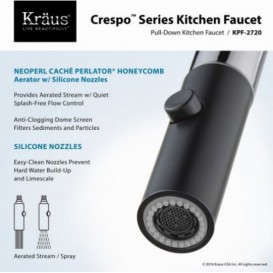 Смеситель для кухни Kraus Crespo однорычажный хром KPF-2720CH