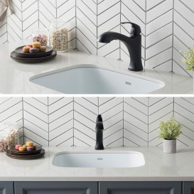 Смеситель для кухни Kraus Oren однорычажный матовый чёрный KPF-2252MB