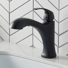 Смеситель для кухни Kraus Oren однорычажный матовый чёрный KPF-2252MB