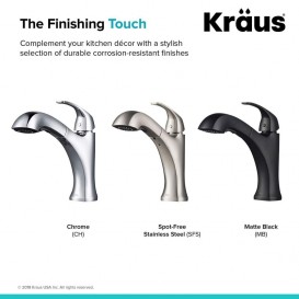 Смеситель для кухни Kraus Oren однорычажный нержавеющая сталь KPF-2252SFS