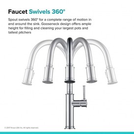 Змішувач для кухні Kraus Sellette змішувач хром KPF-1680CH