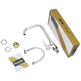 Змішувач для кухні Kroner KRM Elbe-C030 одноважільний хром CV012072