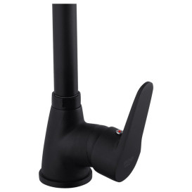 Смеситель для кухни Kroner KRM Elbe-SCH030 однорычажный черный CV023771