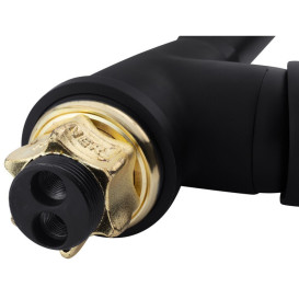 Смеситель для кухни Kroner KRM Elbe-SCH030 однорычажный черный CV023771