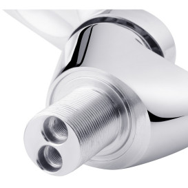 Змішувач для кухні Kroner KRM Odra-C032BLK одноважільний хром/чорний CV021167