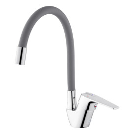 Змішувач для кухні Kroner KRM Odra-C032GRA одноважільний хром/сірий CV023772