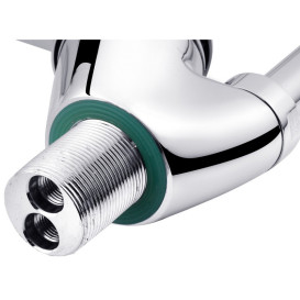 Змішувач для кухні Kroner KRM Odra-C038-1 з гнучким виливом хром CV021194