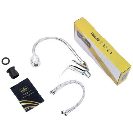 Змішувач для кухні Kroner KRM Odra-C038-1 з гнучким виливом хром CV021194