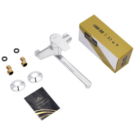 Смеситель для кухни Kroner KRM Oker-С040 настенный однорычажный хром CV031473