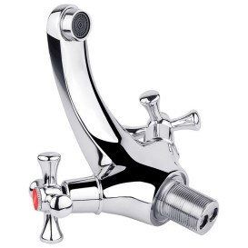 Смеситель для кухни Kroner KRM Rhein-C010 двухвентильный хром CV018074