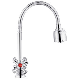 Смеситель для кухни Kroner KRM Rhein-C030-1 с гибким изливом хром CV023573
