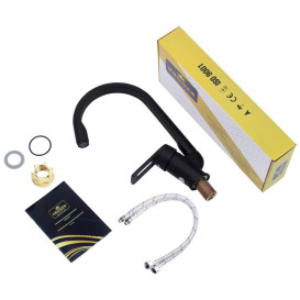 Змішувач для кухні Kroner KRM Zenda-SCH030 одноважільний чорний CV022960