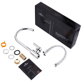 Змішувач для кухні Kroner KRP Brocken-C030 одноважільний хром CV023600