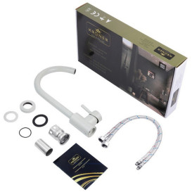 Змішувач для кухні Kroner KRP Edelstahl Klassisch-GRA035 одноважільний сірий CV023005