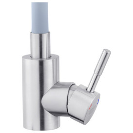 Змішувач для кухні Kroner KRP Edelstahl Klassisch-ESG035GRA з гнучким виливом нікель/сірий CV024354