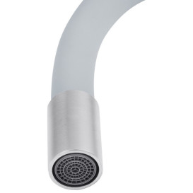 Змішувач для кухні Kroner KRP Edelstahl Klassisch-ESG035GRA з гнучким виливом нікель/сірий CV024354