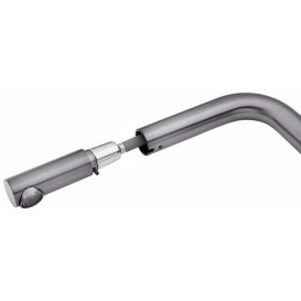 Смеситель для кухни Kroner KRP Edelstahl Klassisch-PVD03918V с выдвижным изливом графит CV032285