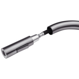 Смеситель для кухни Kroner KRP Edelstahl Klassisch-PVD03916S с выдвижным изливом сенсорный графит CV032496