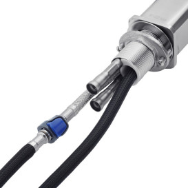 Смеситель для кухни Kroner KRP Edelstahl Klassisch-ESG03918 с выдвижным изливом нержавеющая сталь CV032498