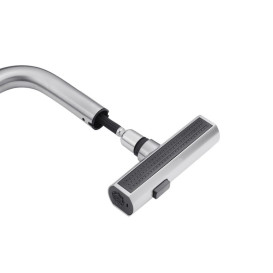 Смеситель для кухни Kroner KRP Edelstahl Klassisch-ESG03918 с выдвижным изливом нержавеющая сталь CV032498