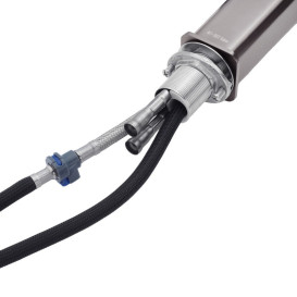 Смеситель для кухни Kroner KRP Edelstahl Klassisch-PVD03918 с выдвижным изливом графит CV032499