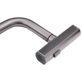 Смеситель для кухни Kroner KRP Edelstahl Klassisch-PVD03918 с выдвижным изливом графит CV032499