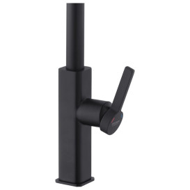 Смеситель для кухни Kroner KRP Edelstahl Klassisch-SCH03918 с выдвижным изливом черный CV032500