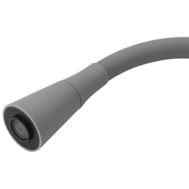 Смеситель для кухни Kroner KRP Edelstahl Klassisch-ESG031GRA с гибким изливом нержавеющая сталь/серый CV035372